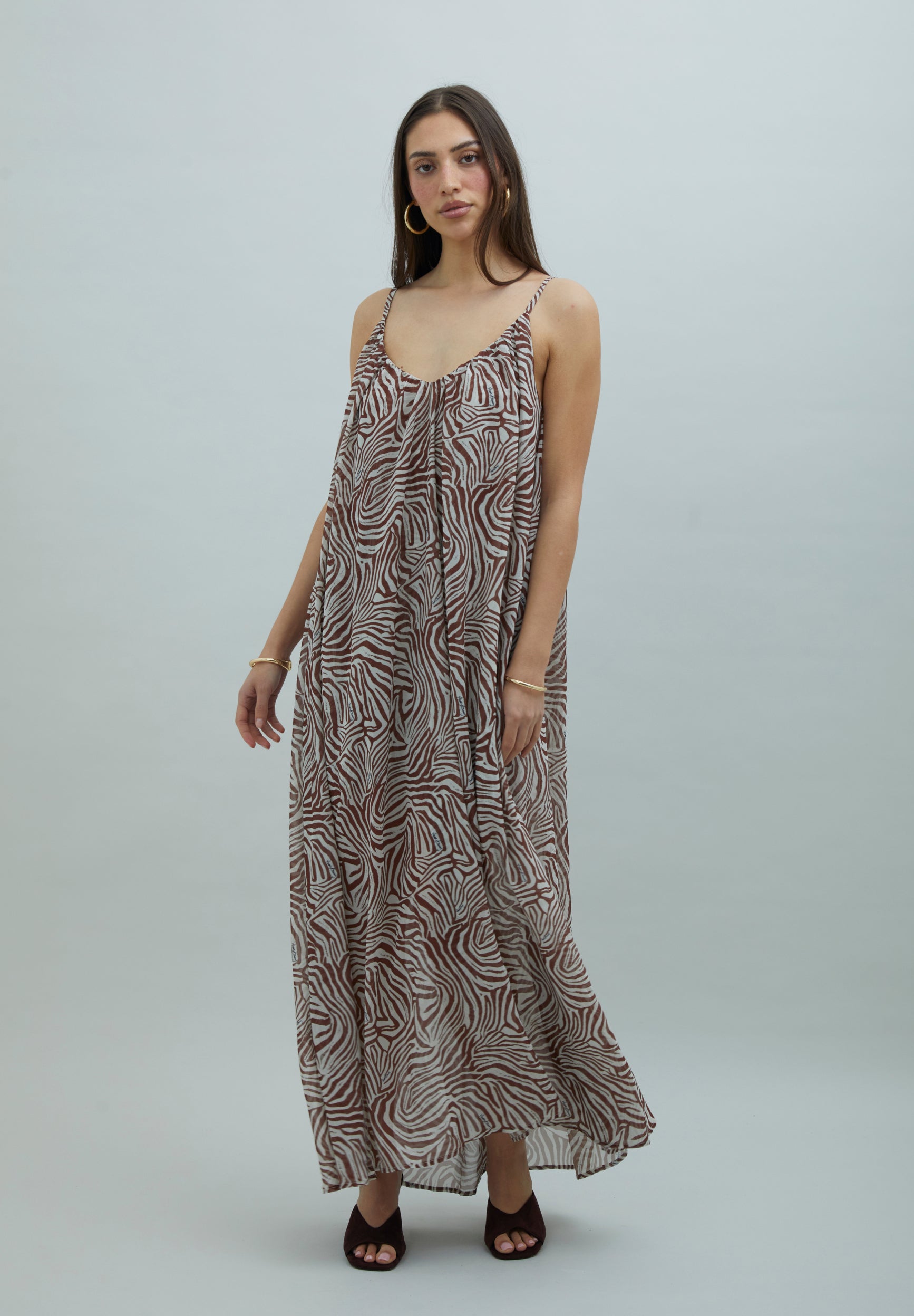 ZEBRA TRAPEZE  DRESS